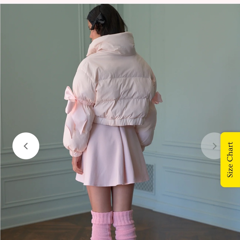 NWT Selkie Castle pink marshmallow puffer coat - Picture 10 of 16